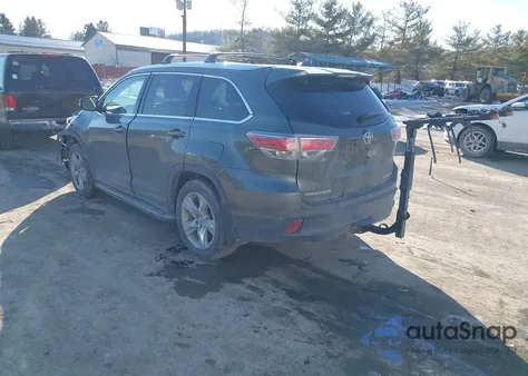 2014 Toyota Highlander Limited V6 from USA, damaged, VIN 5TDDKRFH3ES020003